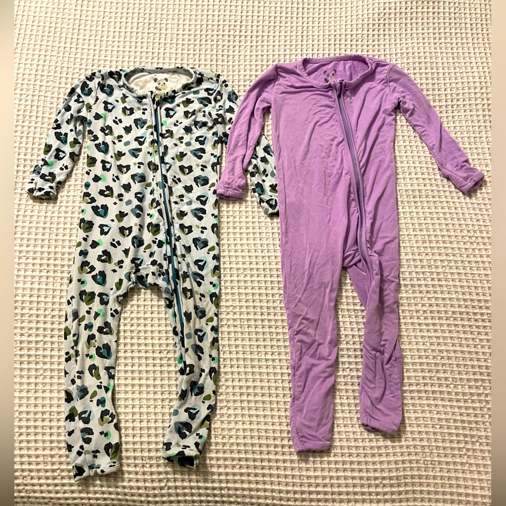 Bellabu Bear bamboo baby girl pajamas 18 months
